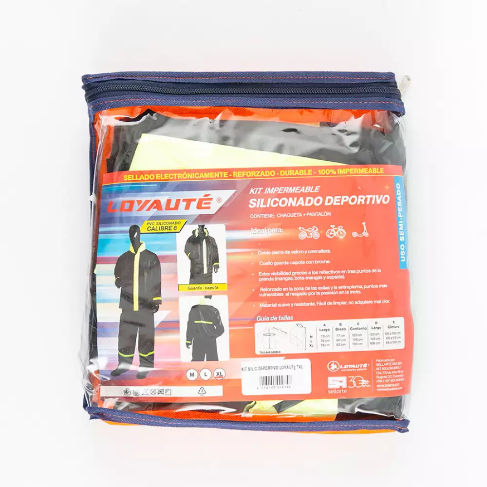 Impermeable Moto Siliconado 2Pz Xl Pvc Silicdepor Txl
