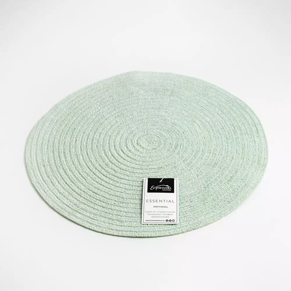 Individual Expressions Redondo  40X35Cm Verde  Pvc