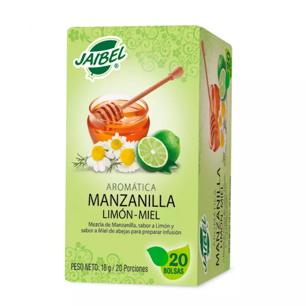 Infusión Jaibel 126295 Manzanilla Miel Limón X 20 Blister