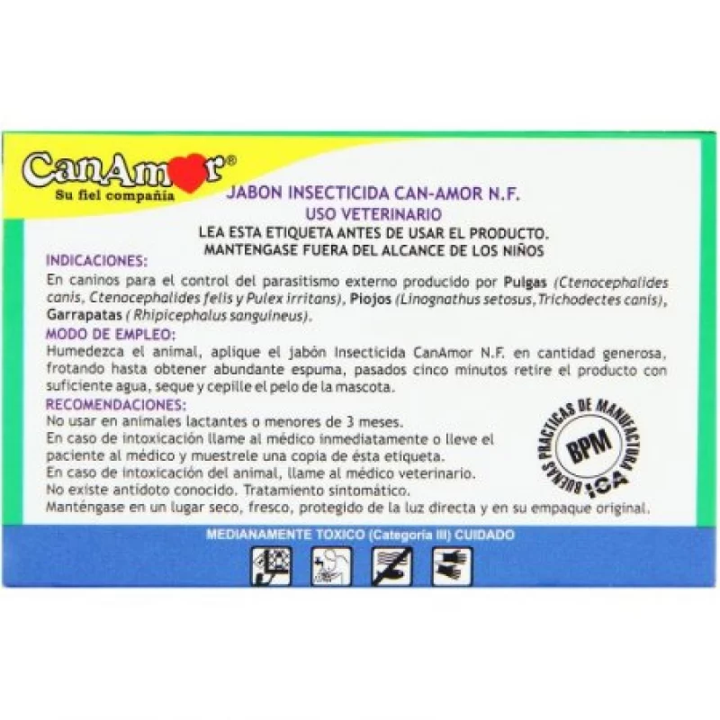 Jabón Antiopulgas para Perros CanAmor 90 gr