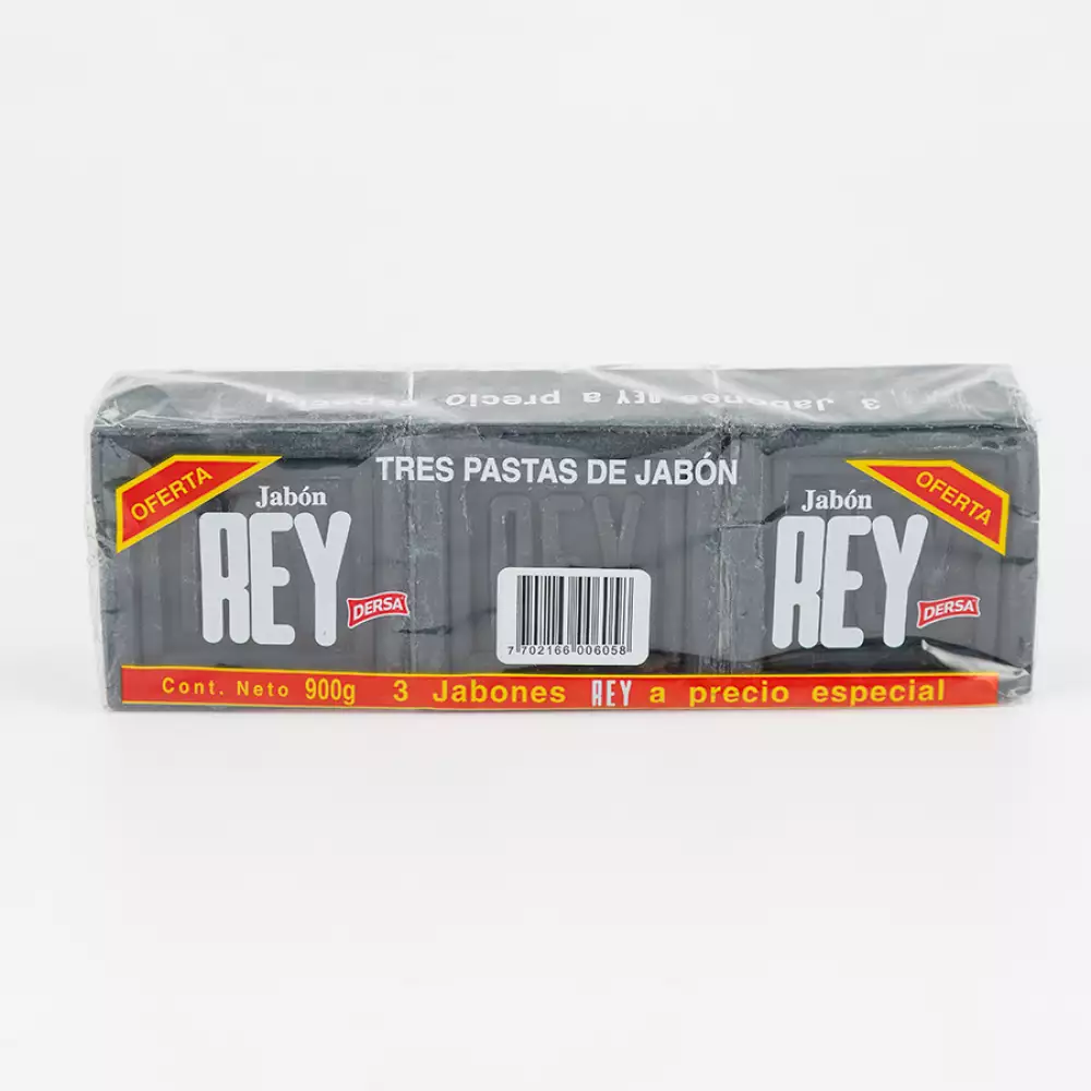 Jabon REY 12021 Barra 3UN 25x8x4.50cm 900Gr