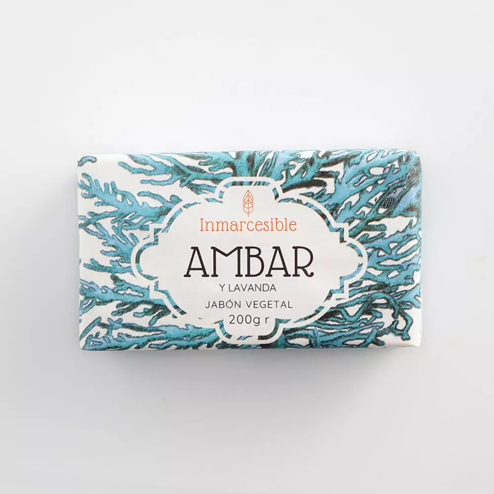 Jabon vegetal ambar lavanda
