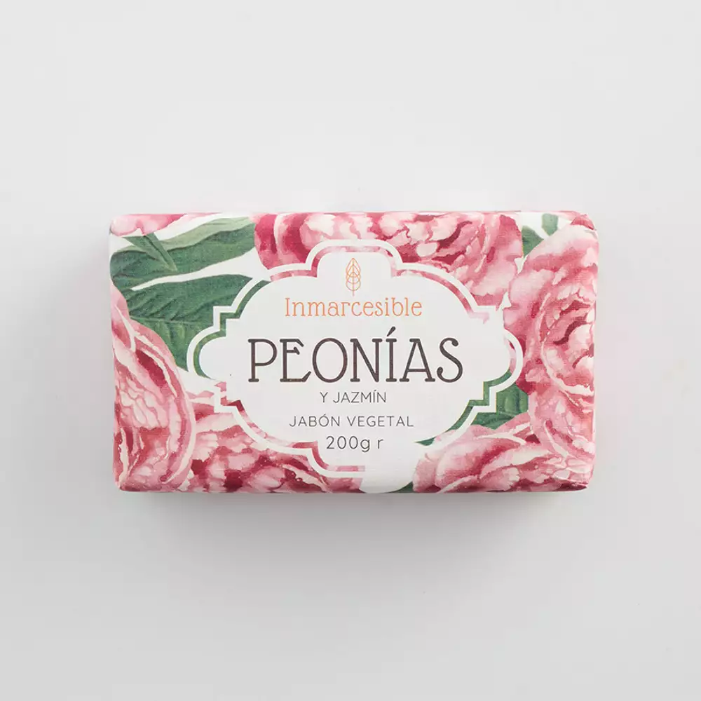 Jabon vegetal peonias jazmin