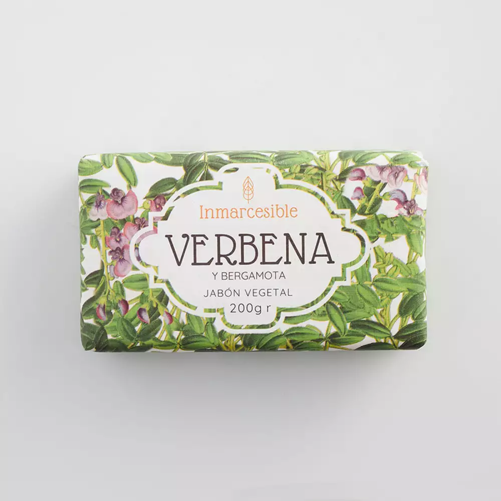 Jabon vegetal verbena vergamota