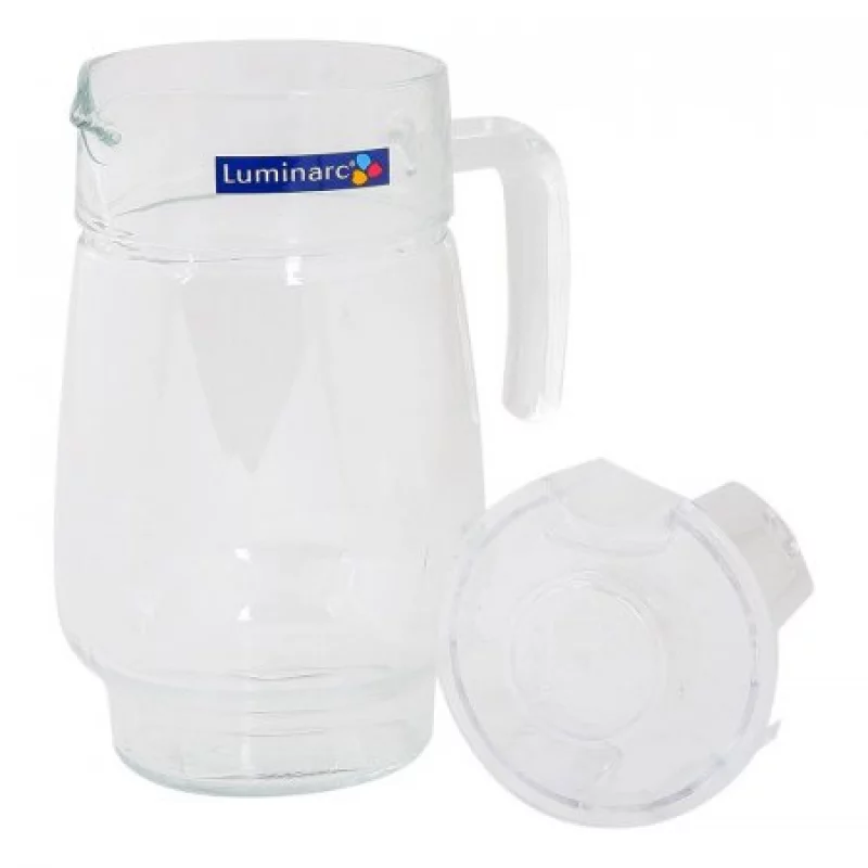Jarra De Vidrio Luminarc Tivoli Con Tapa 1.6 Litros