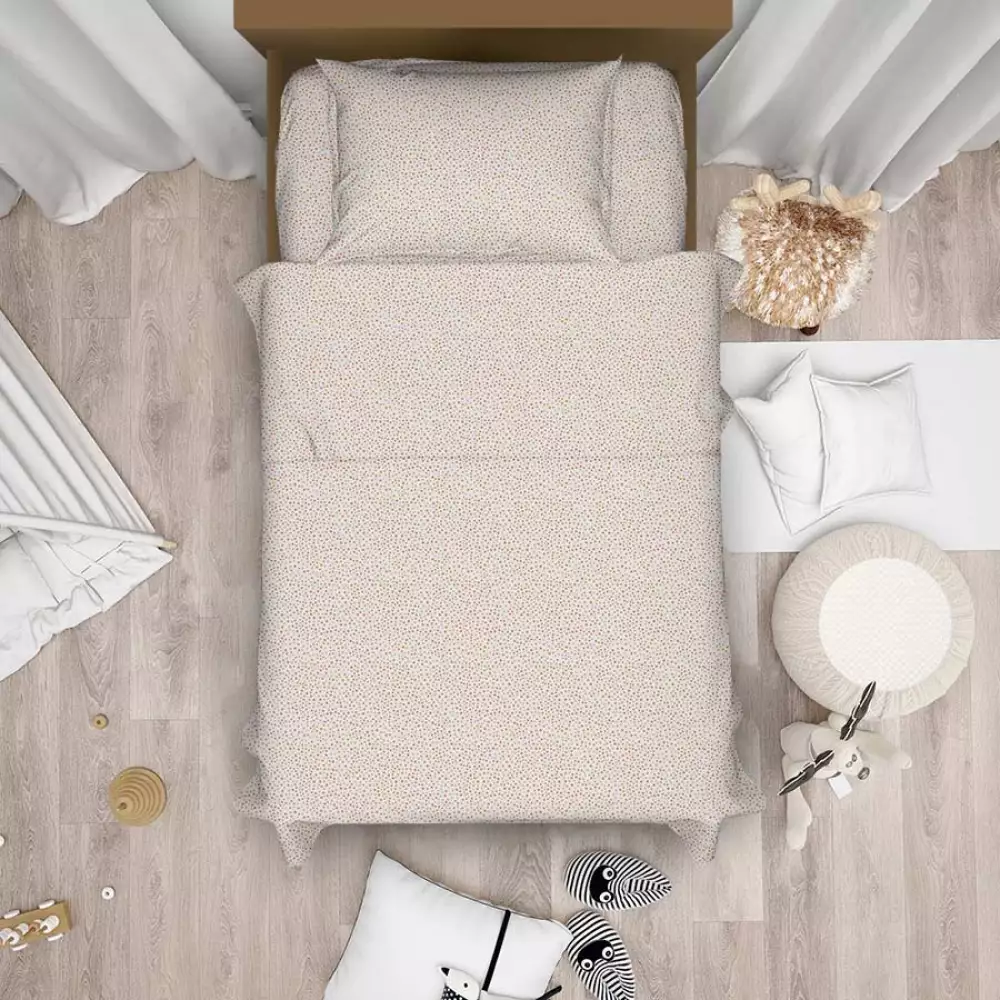 Juego de sabanas colnotex sencillo arcoiris 100 poliester