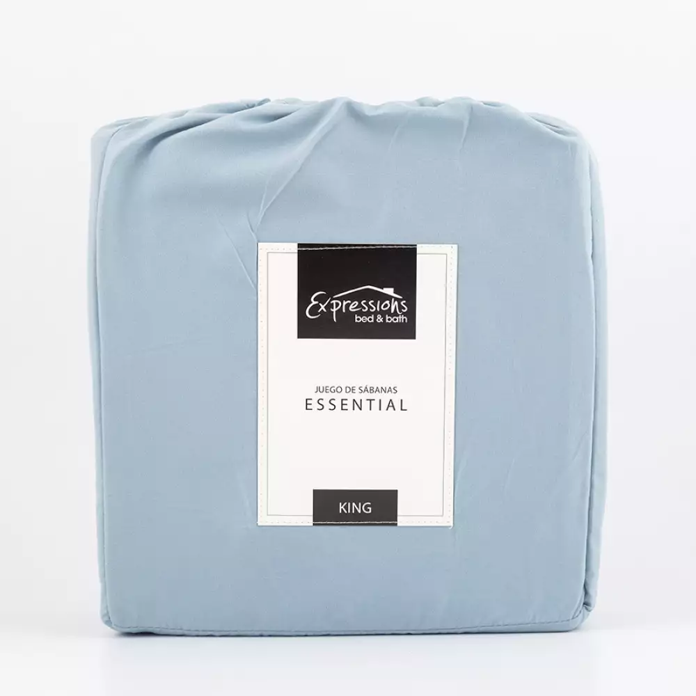 Juego De Sabanas Expressions Sskmslla Basana  270X240Cm King Azul