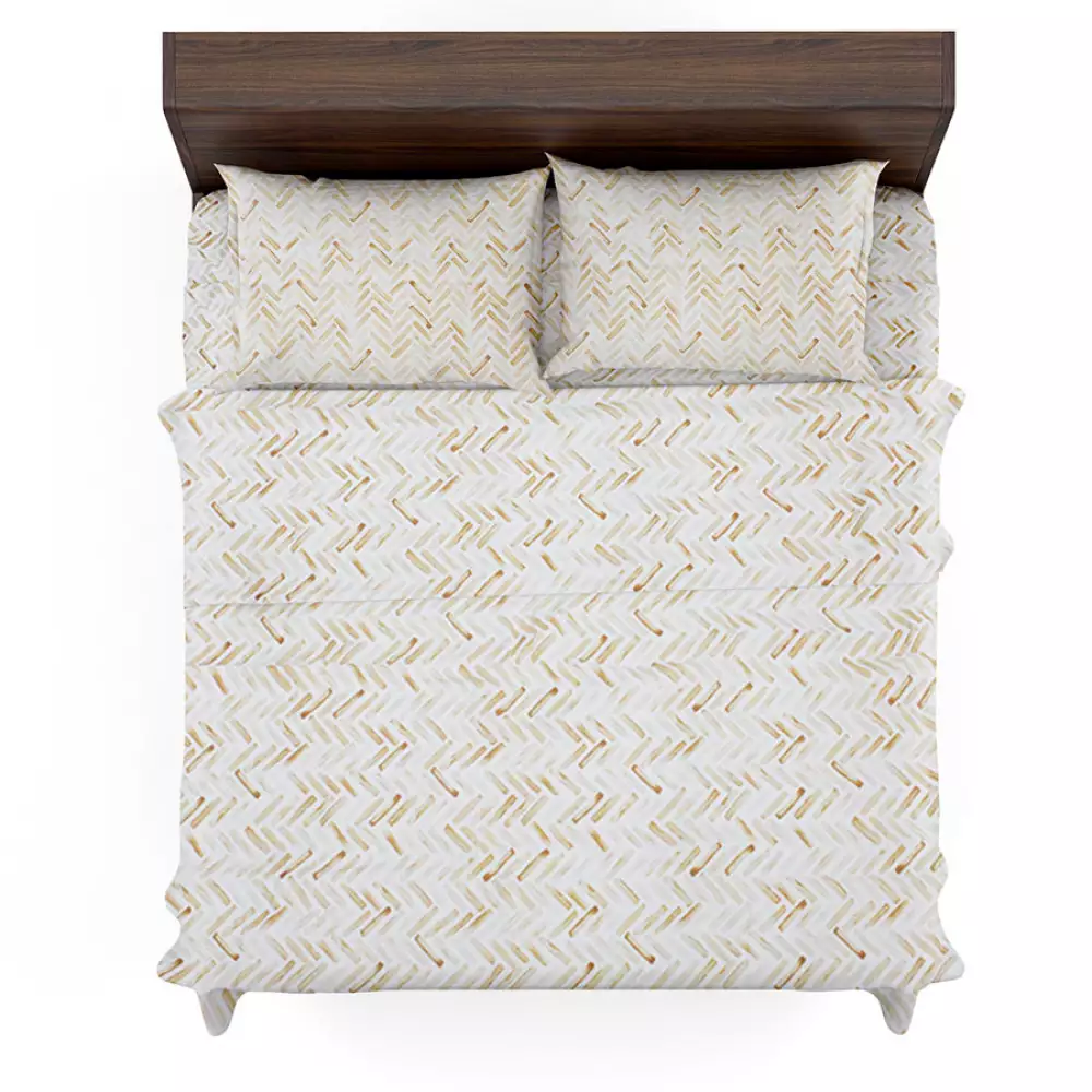 Juego De Sábanas King Microfibra Estampado C005