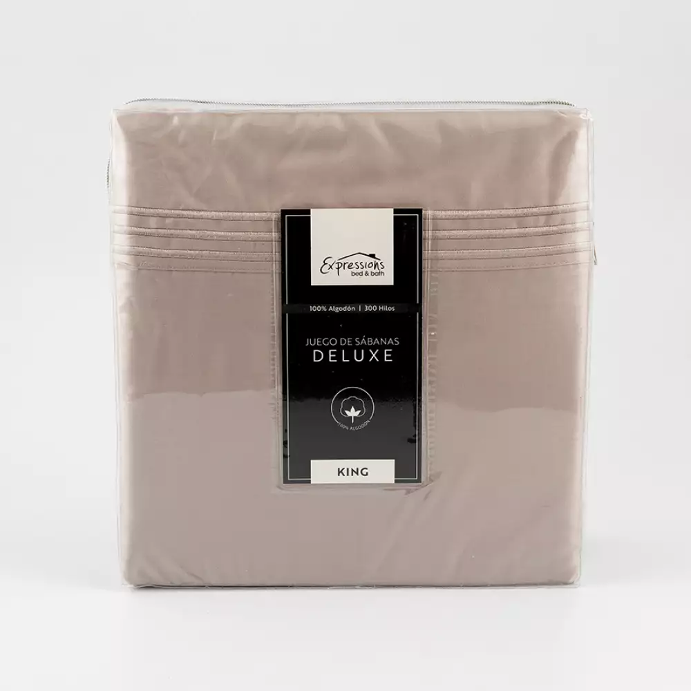 Juego Sabanas Expressions Ssk300Cbtt King  200X200X1Cm King Taupe