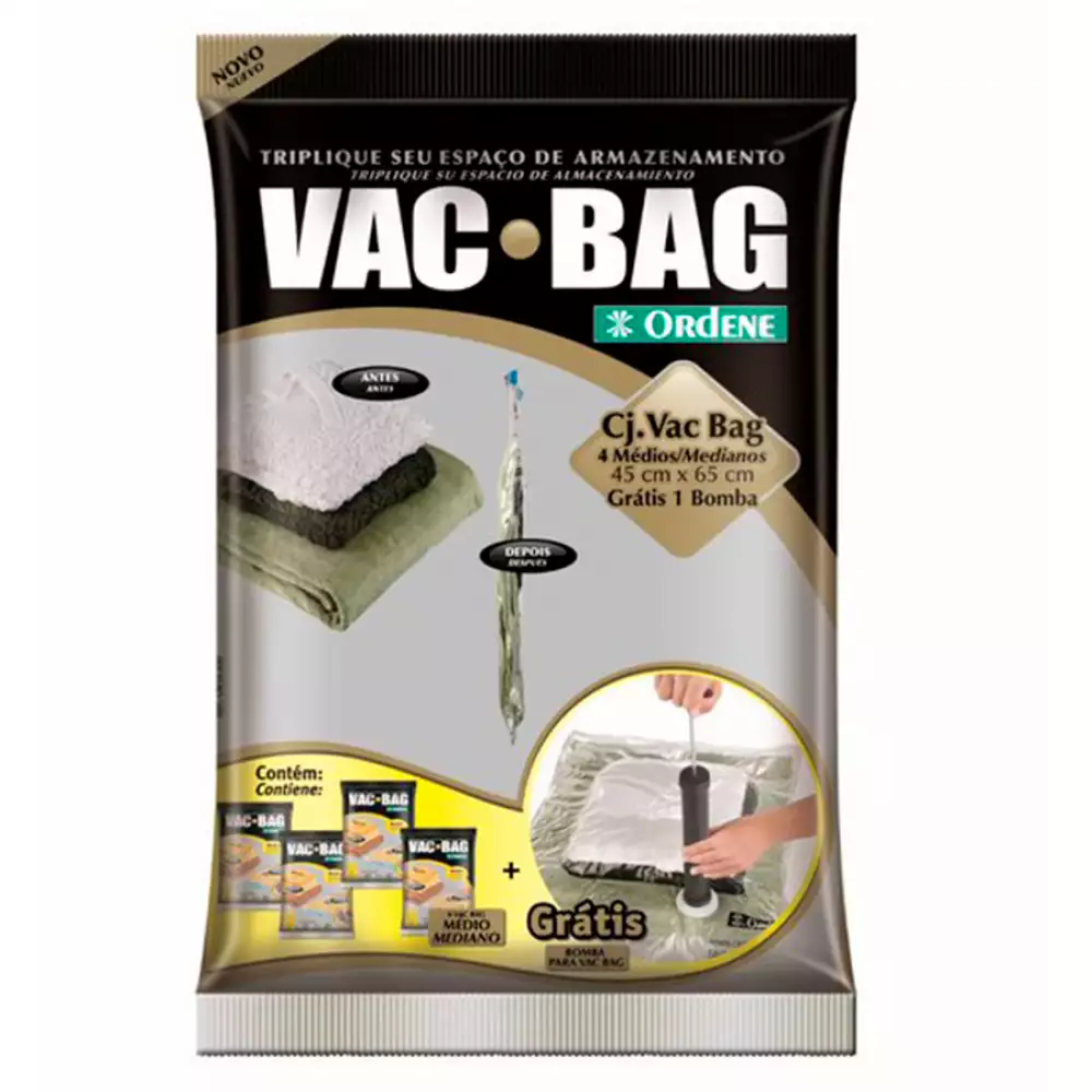 Kit empaque al vacio vac bag 56300 bomba+ 4mediana