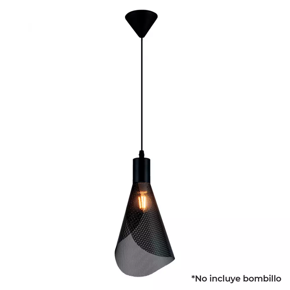 Lámpara Colgante Yeray Metalica Negra