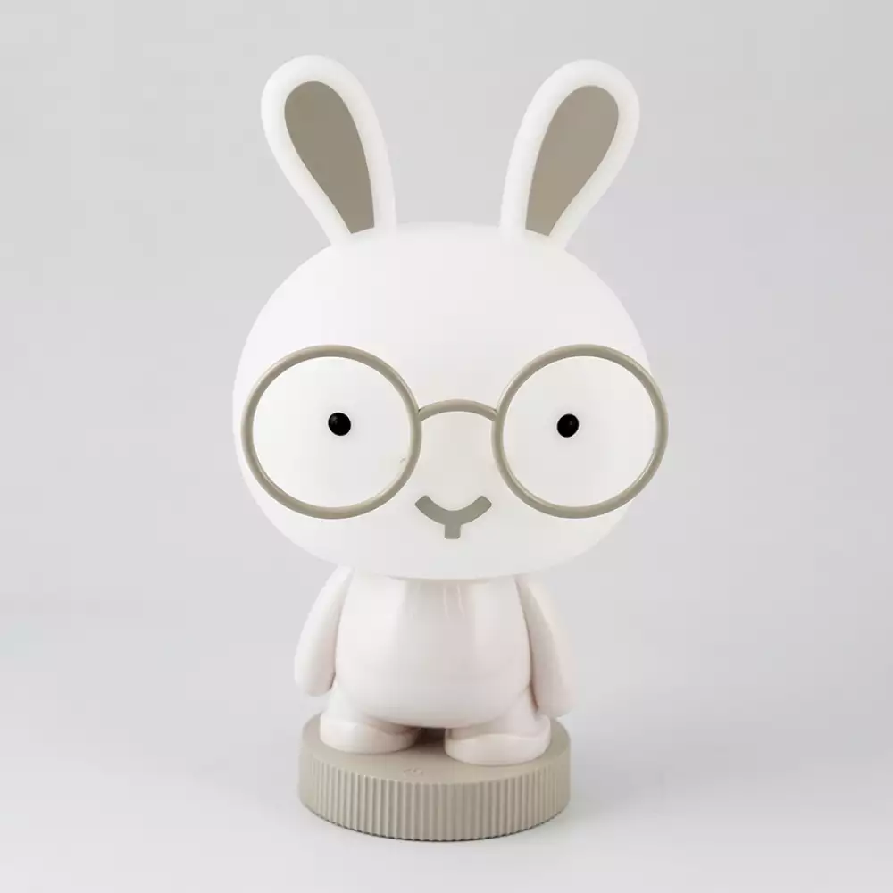 Lampara Mesa Infanti Ikelite Conejo 17X35Cm Blanco 2 W 100% Pla