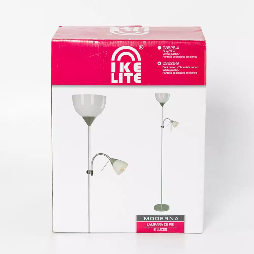 Lampara Pie Ikelite 21X175Cm Cafe 60 W 70% Metal 30% Plastico