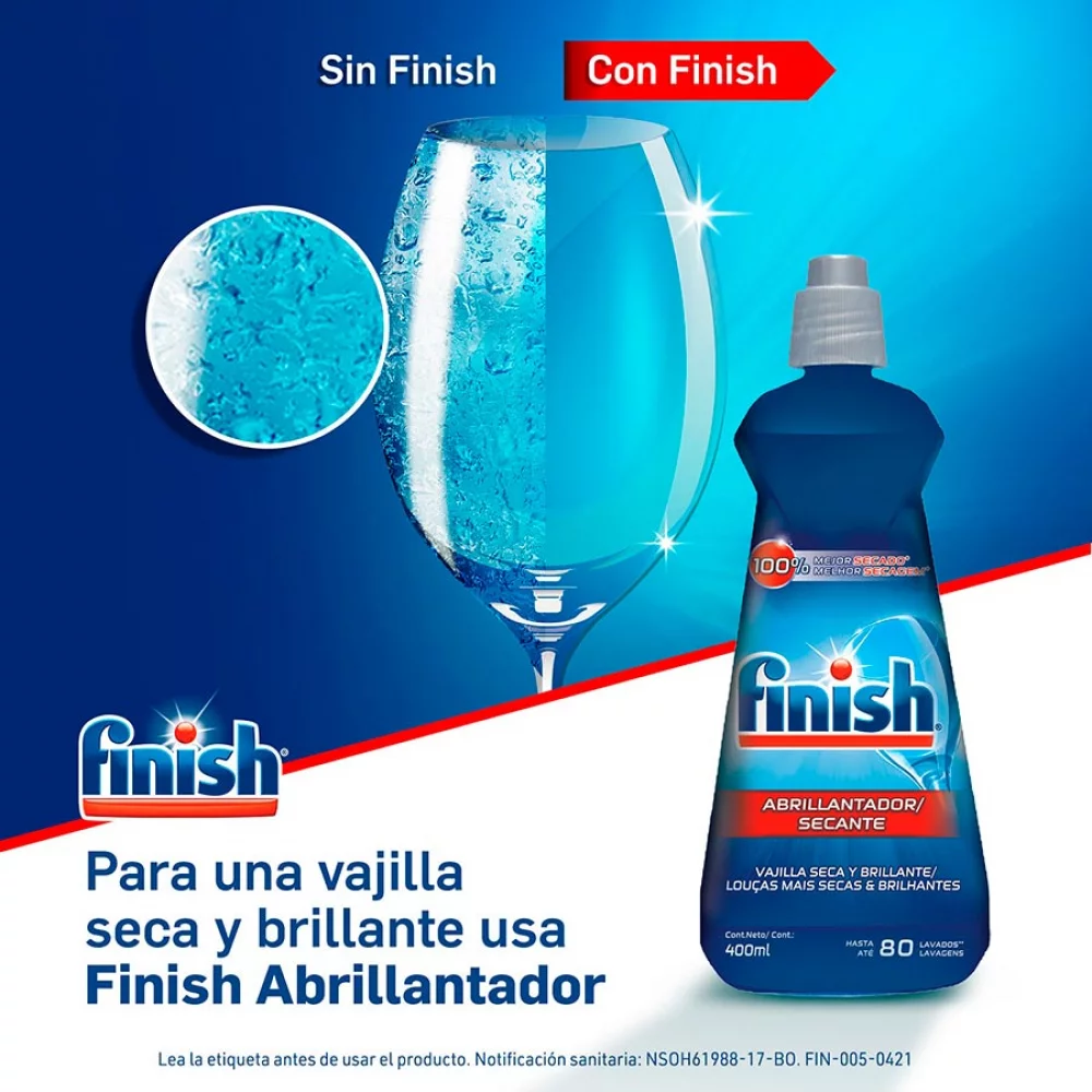 Lavaloza Maquina Finish Abrillantador 400Ml 3038221