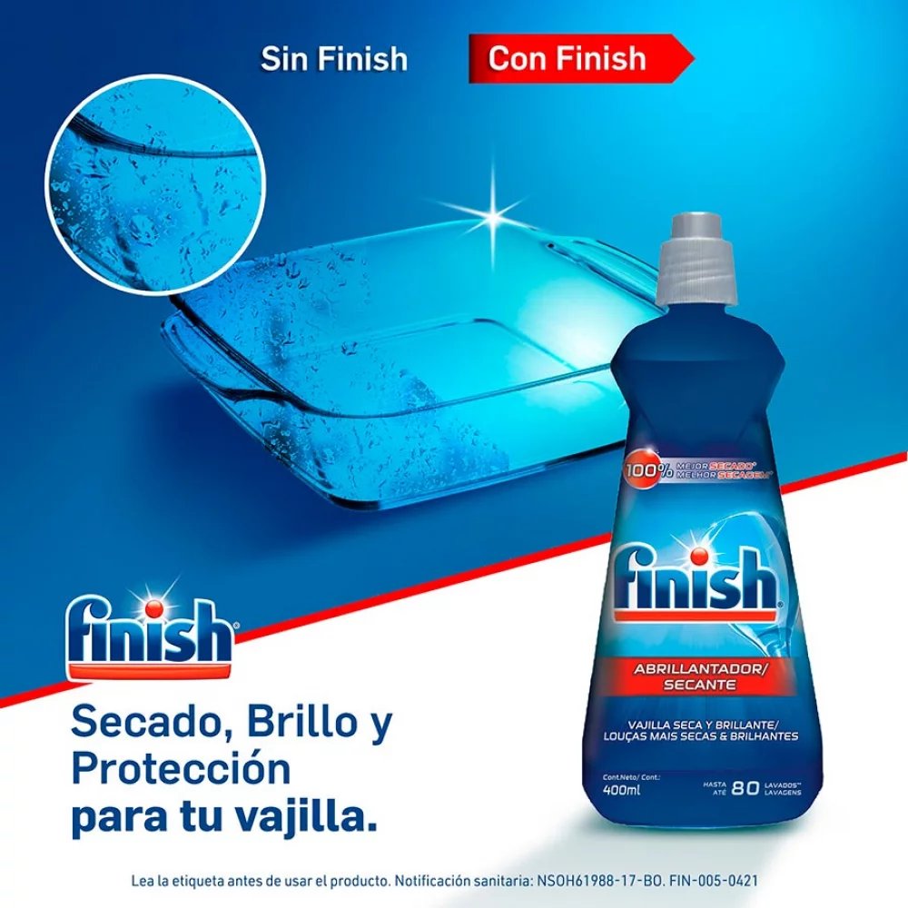 Lavaloza Maquina Finish Abrillantador 400Ml 3038221