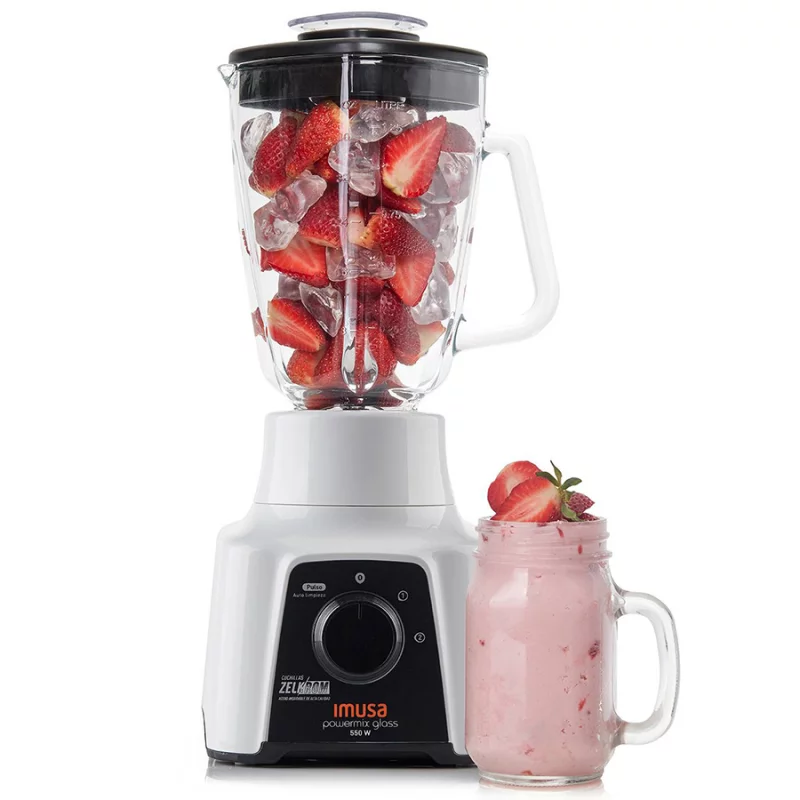 Licuadora Imusa 2 Velocidades Powermix Glass Vaso de Vidrio