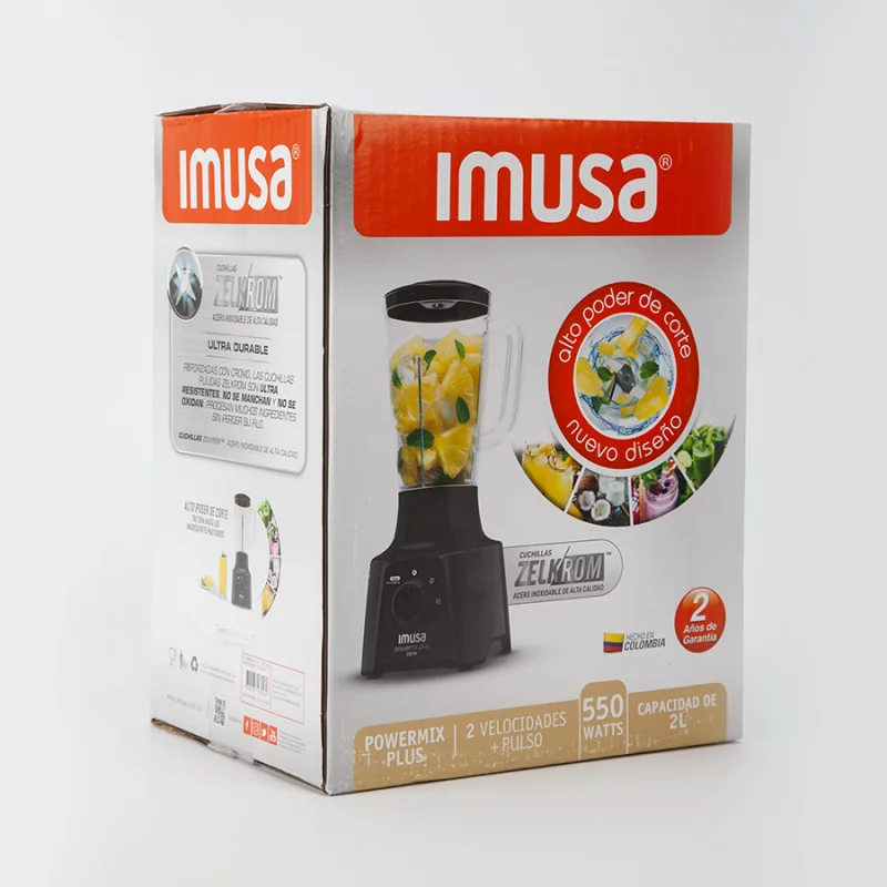 Licuadora Imusa 5861029876 Powermix 550W 2 Vel Vaso Plástico