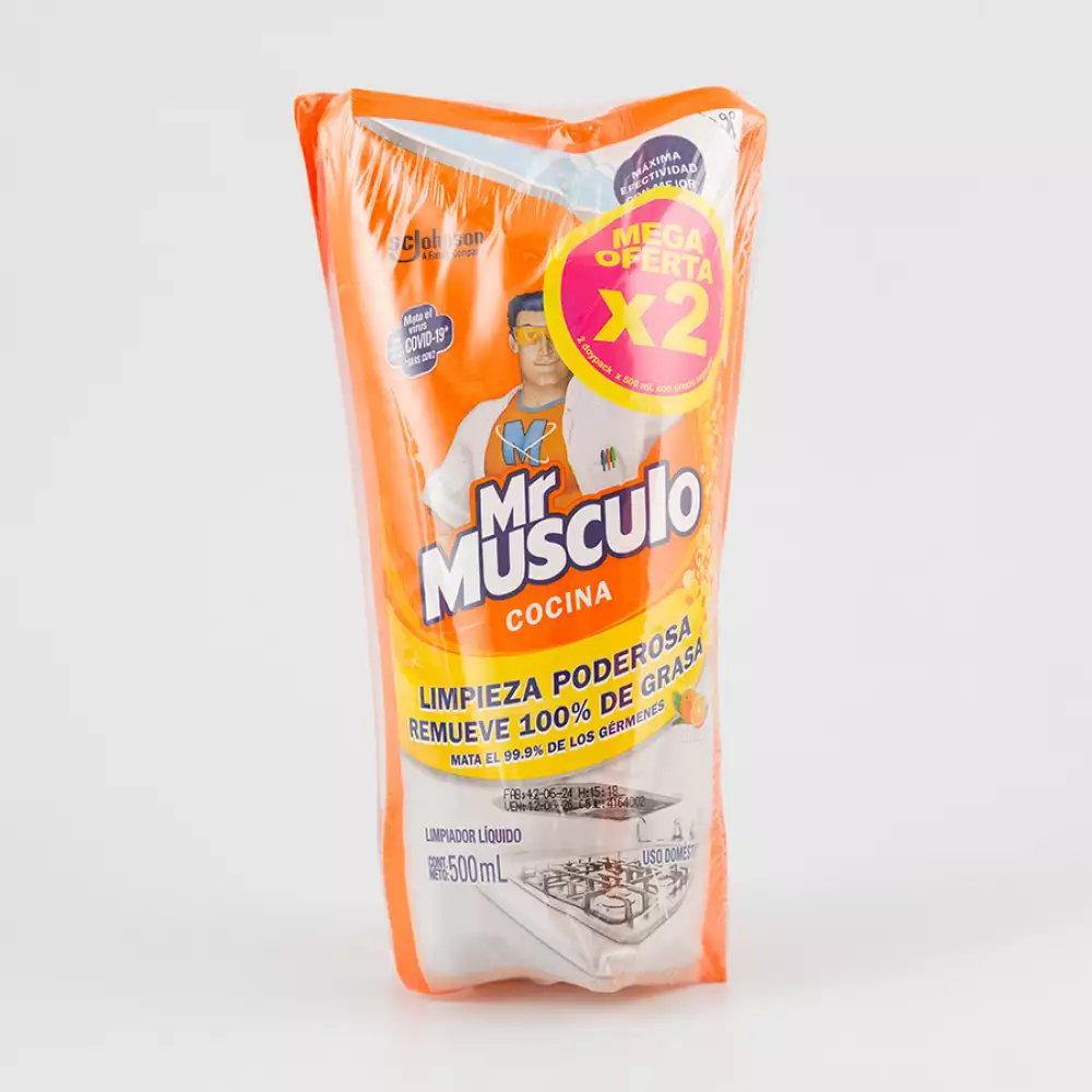 Limpiador Cocina Mr Musculo 679719 Kit 2 Doypacks 500+500 Ml