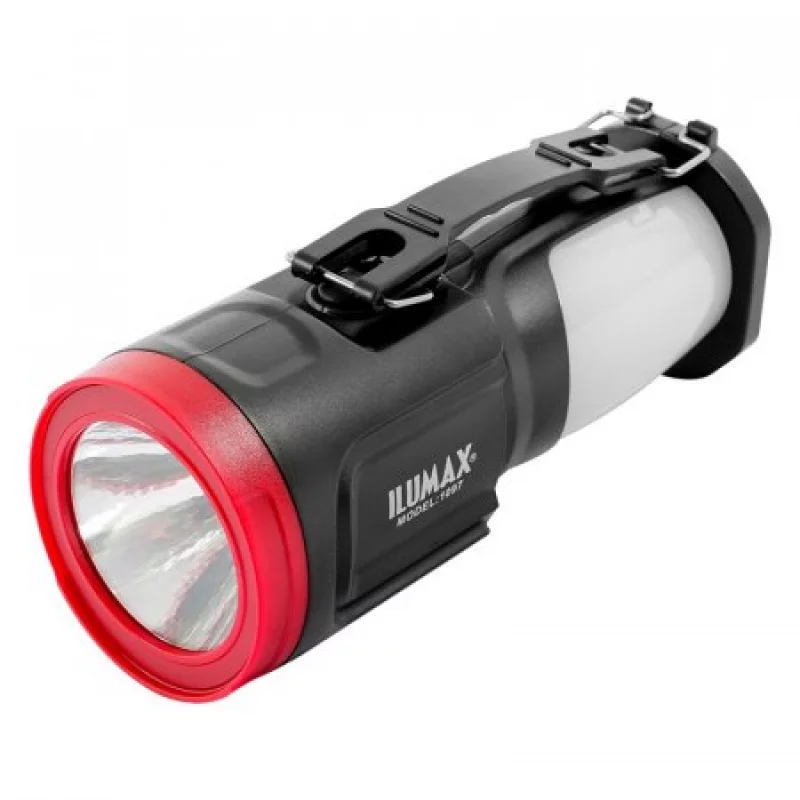 Linterna Camping 1097 Ilumax - Negro Y Rojo