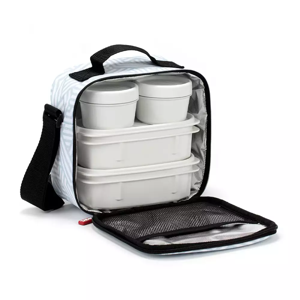 Lonchera Tatay Urban Food 22X22X10Cm Azul Tela 1167525