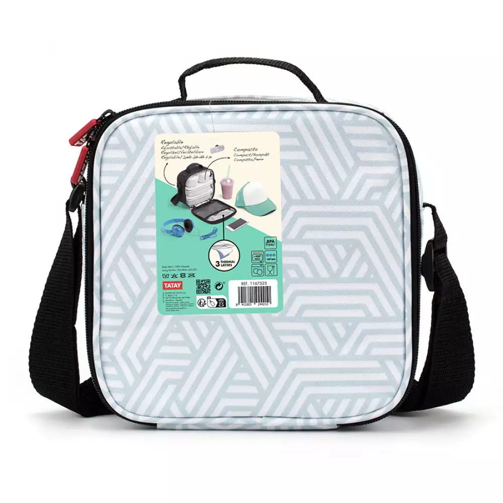 Lonchera Tatay Urban Food 22X22X10Cm Azul Tela 1167525