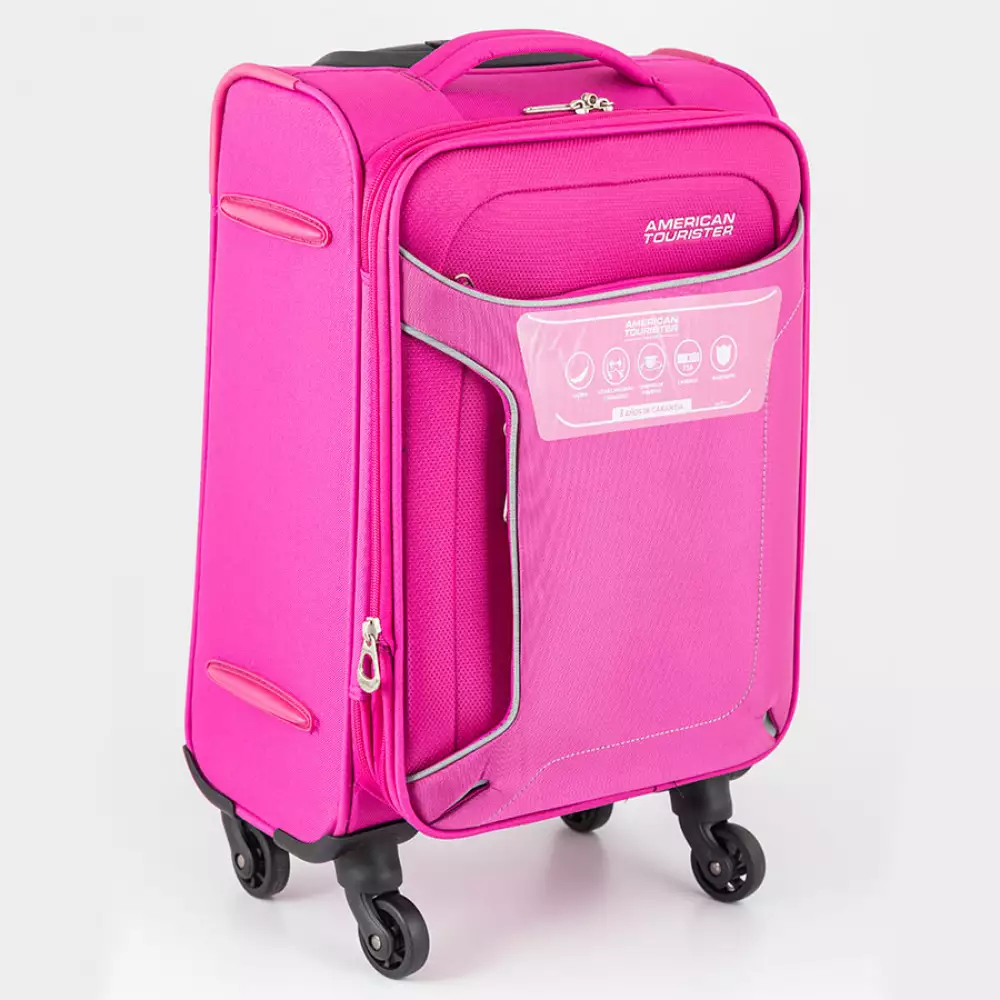 Maleta american tourister rosada 20 pulgadas layton