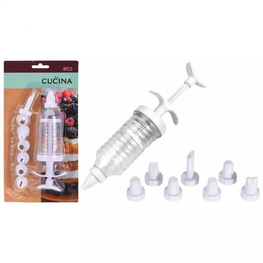 Manga + Boquillas La Cucina 8 Piezas En Plastico Cy5653640