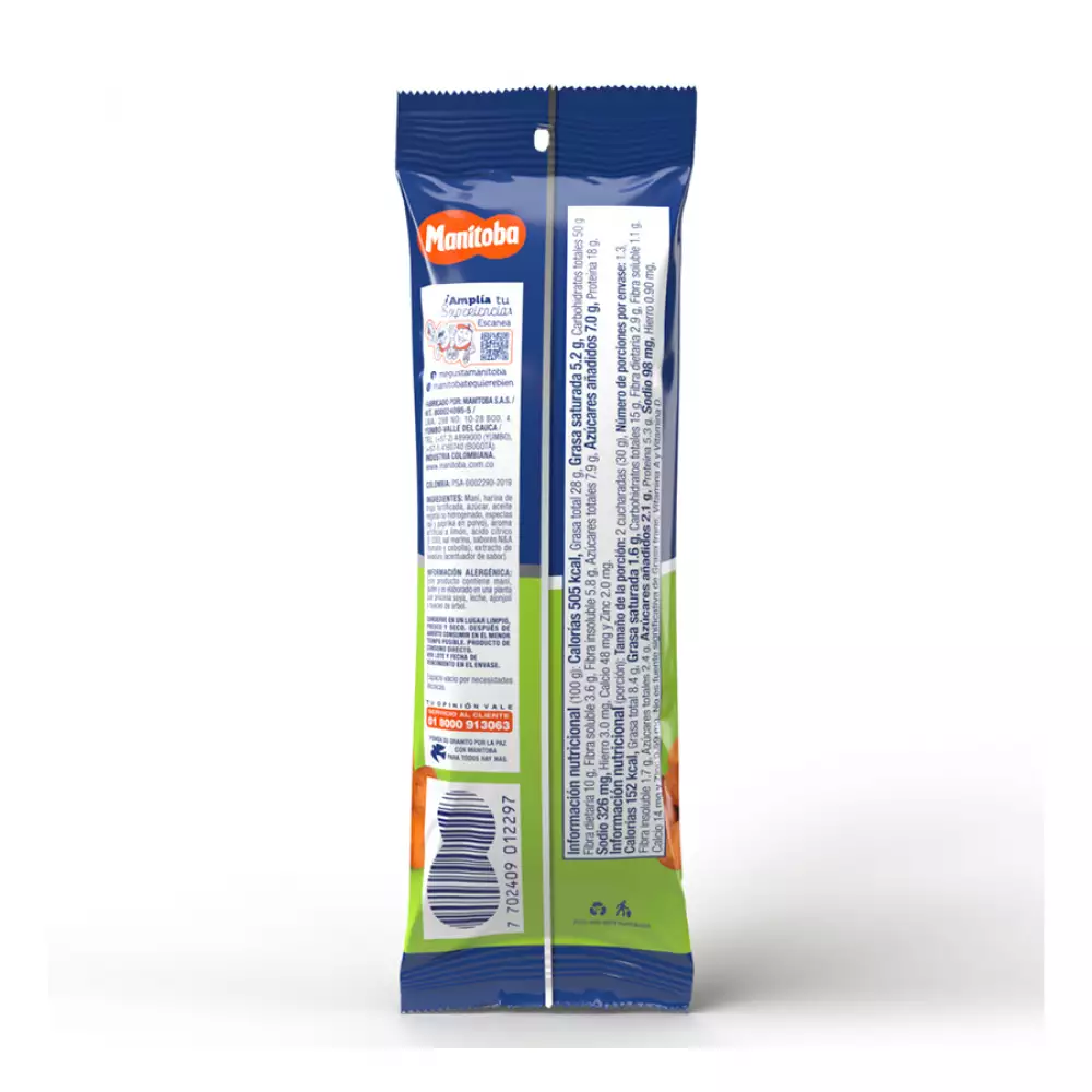 Mani Crocante Chile Limon Manitoba X 40Gr