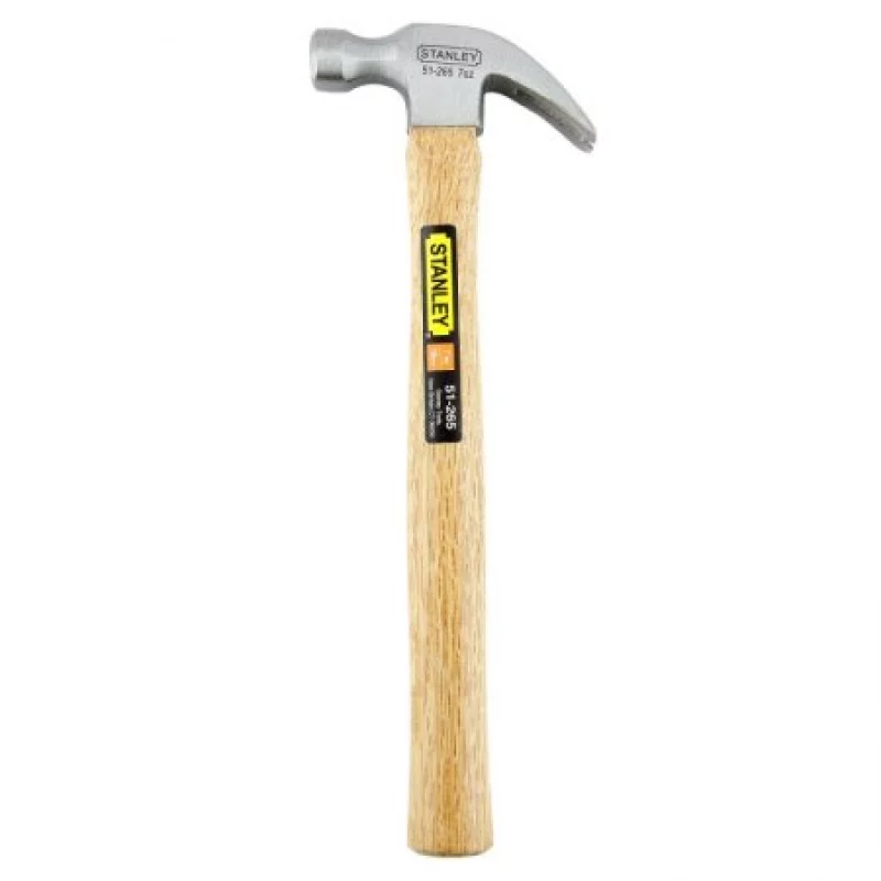 Martillo Stanley Cabo Madera Plateado Con Café