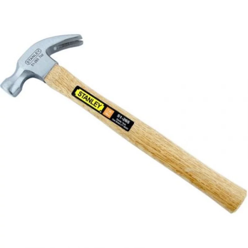 Martillo Stanley Cabo Madera Plateado Con Café