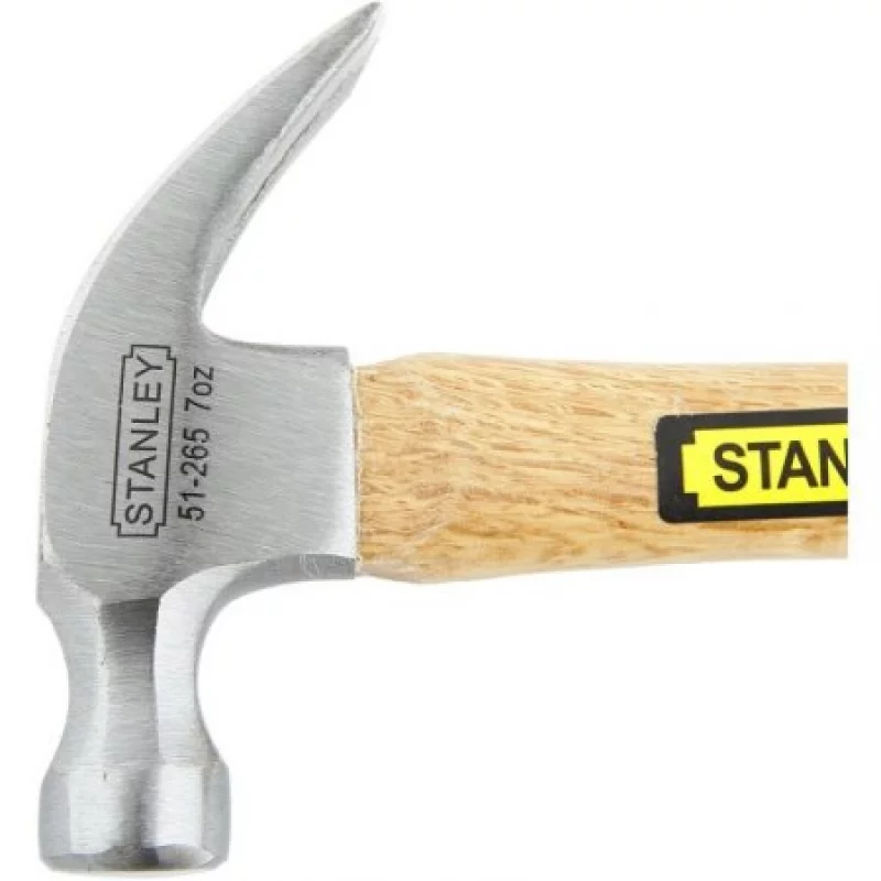 Martillo Stanley Cabo Madera Plateado Con Café