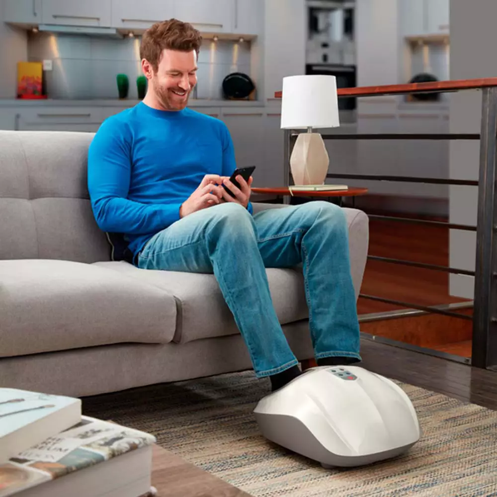 Masajeador de pies tipo compresión shiatsu con calor fms-351