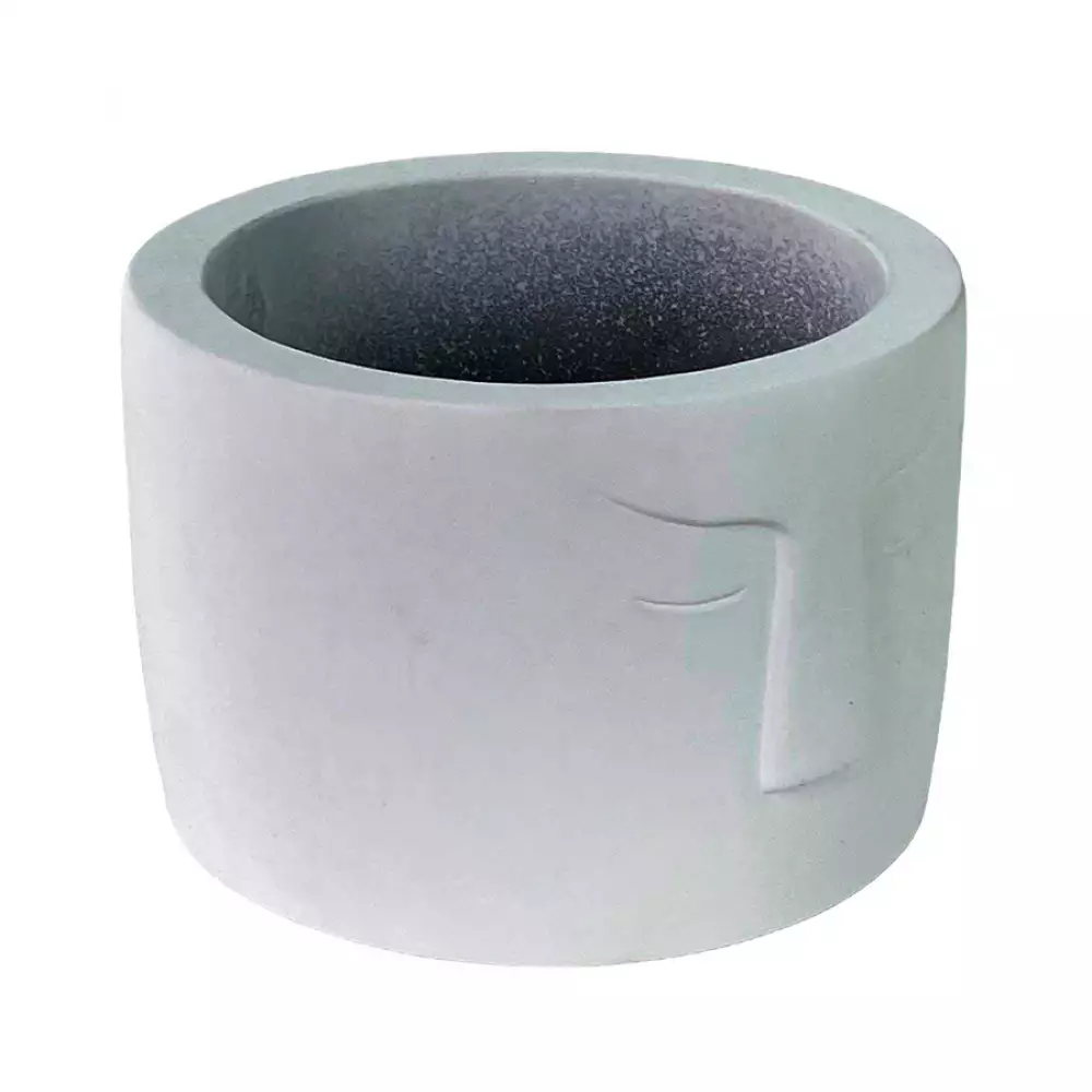 Matera Concepts Cara Monocromia 10X7X10Cm Blanco Cemento 439-35