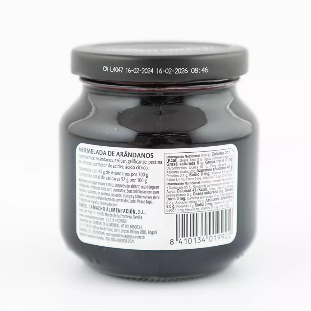 Mermelada La Vieja Fabrica 280 Gr Arandano 8922