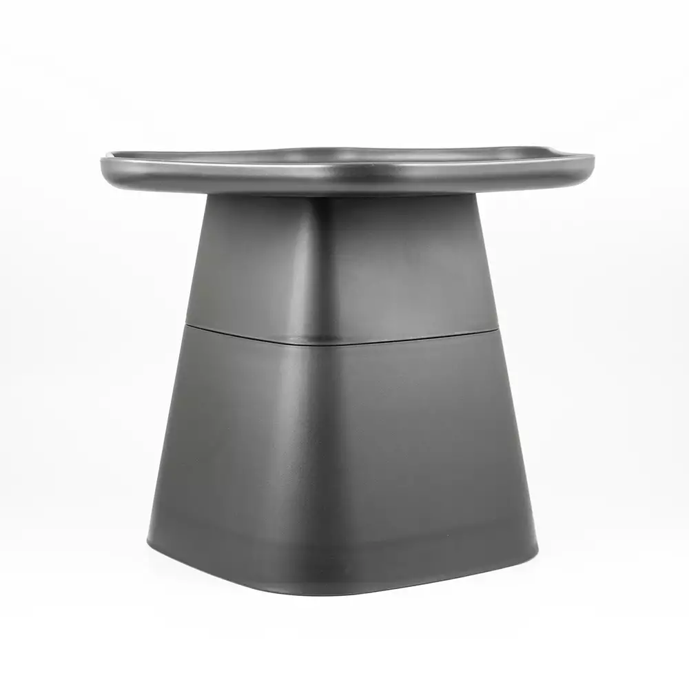 Mesa Auxiliar Expressions Colmena 50X43X56Cm Negro Mate Plastico