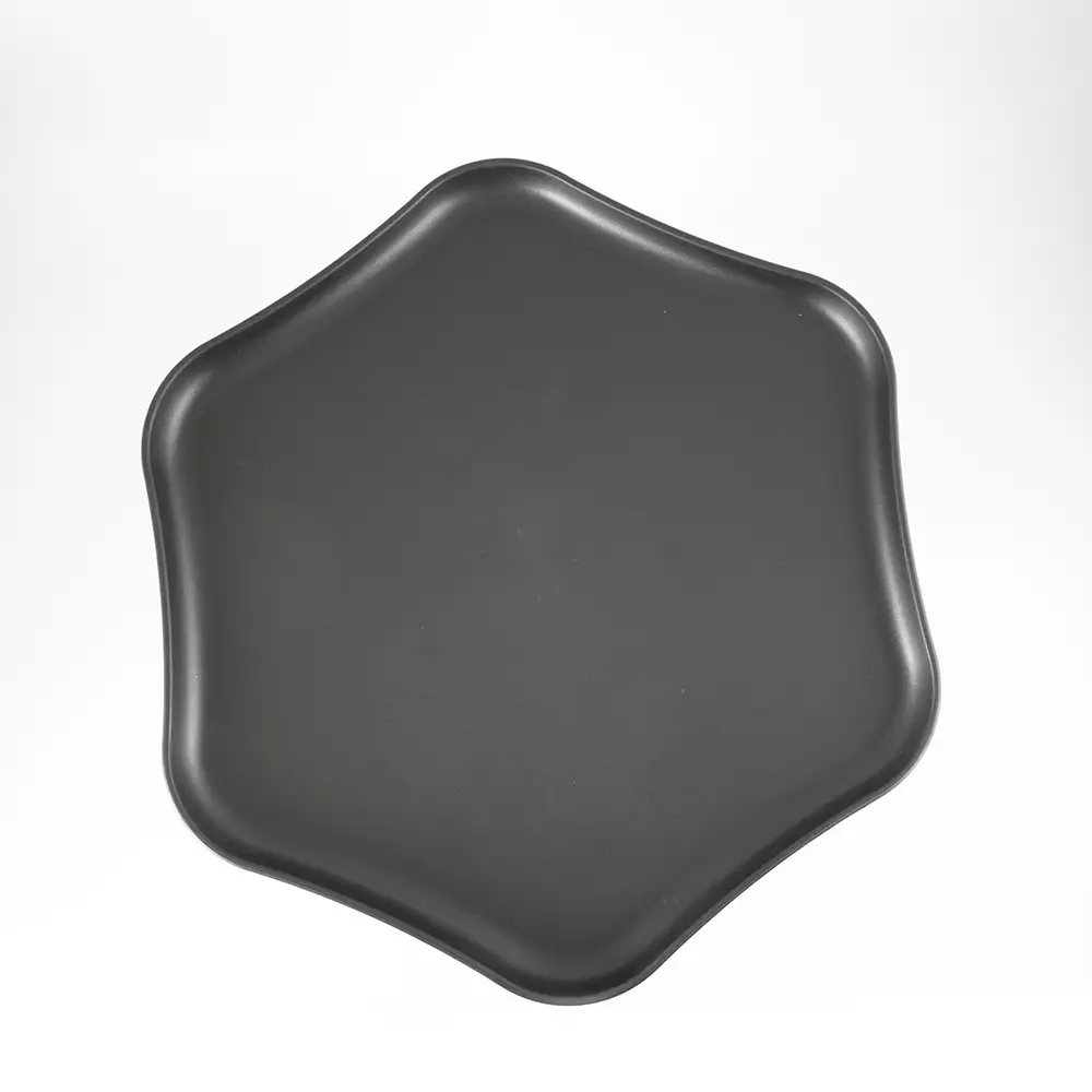 Mesa Auxiliar Expressions Colmena 50X43X56Cm Negro Mate Plastico