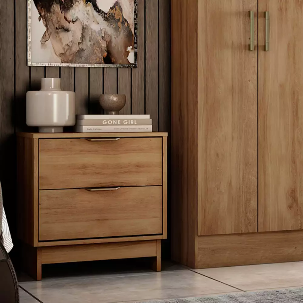 Mesa Noche Bertolini Maui 48,5X55,5X39,5Cm Cafe Mdp  114619360