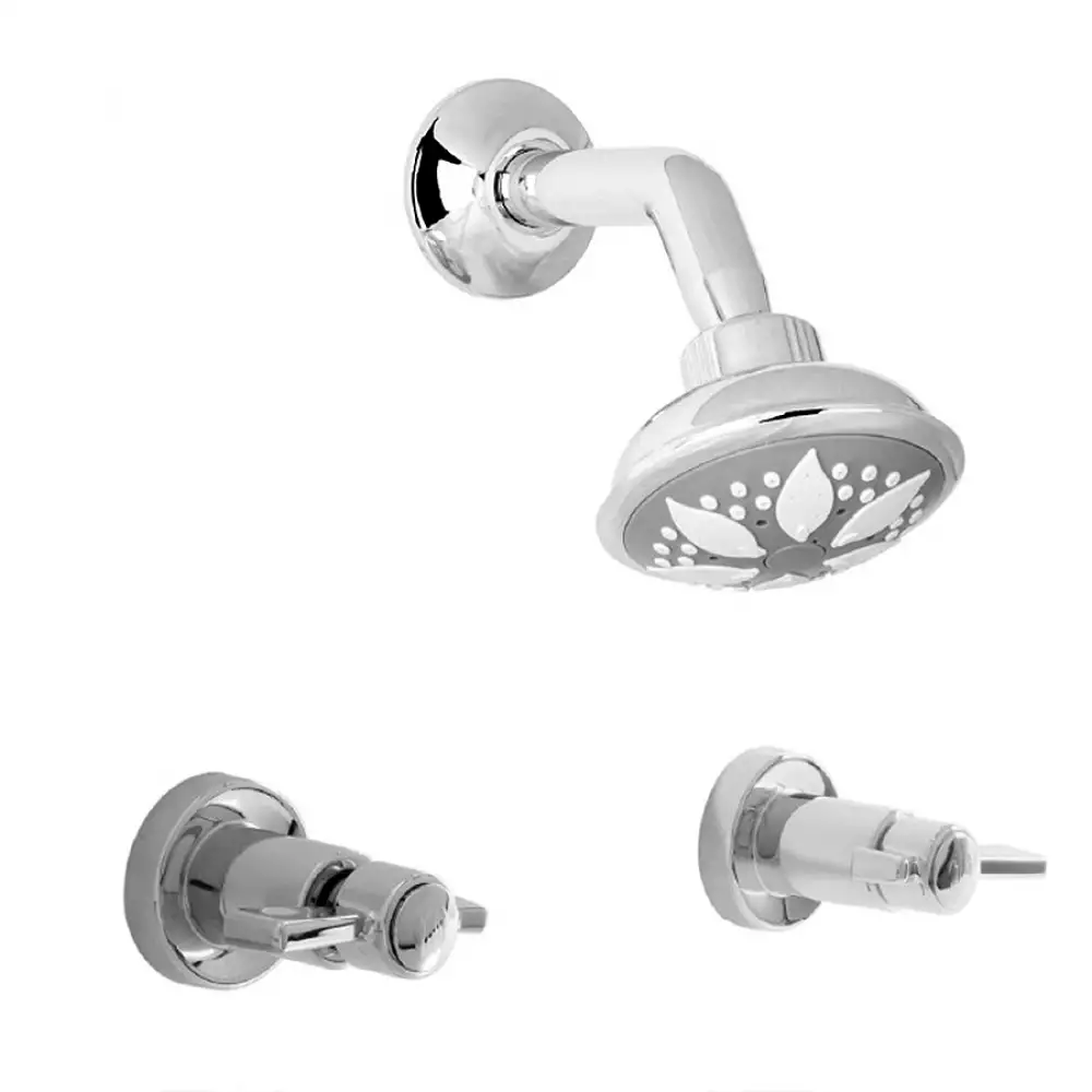 Mezclador Ducha Gricol Regadera Helix 8 In 31X10X20Cm Plateado G