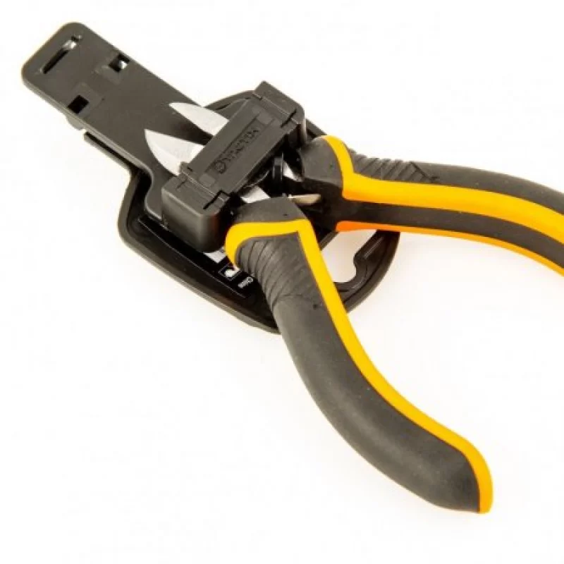 Mini Pinza Tactix 4 1/4"/110Mm Diagonal Negro Con Naranja