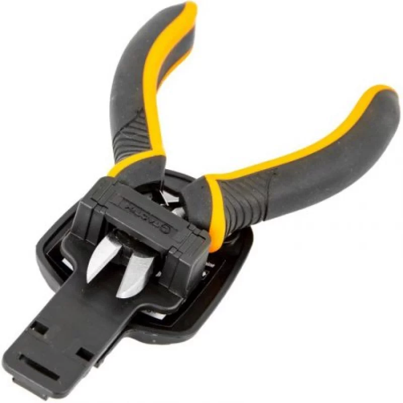 Mini Pinza Tactix 4 1/4"/110Mm Diagonal Negro Con Naranja