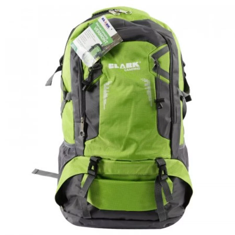 Morral Camping Clark Vermont 39X21X61Cm Verde 60 Lt Poliester