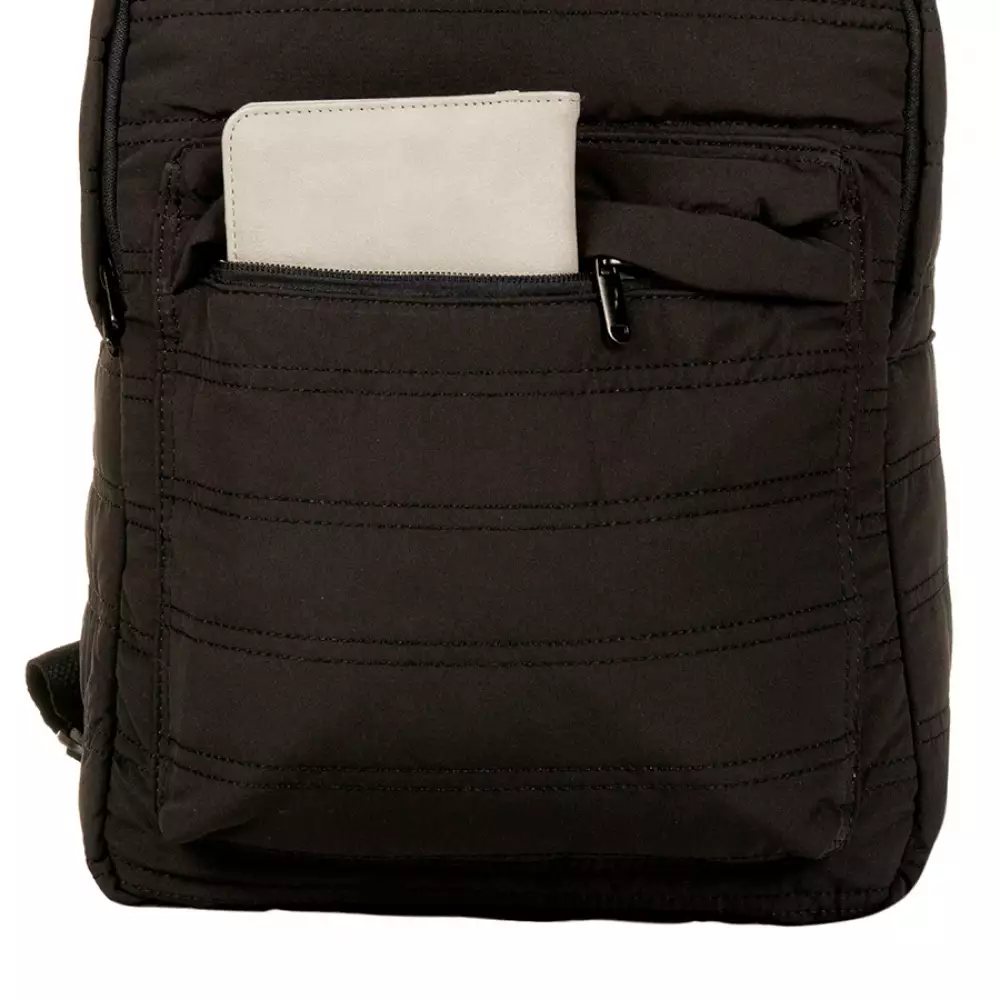 Morral Lugano Glide 27X39X27Cm Negro Poliester 24128