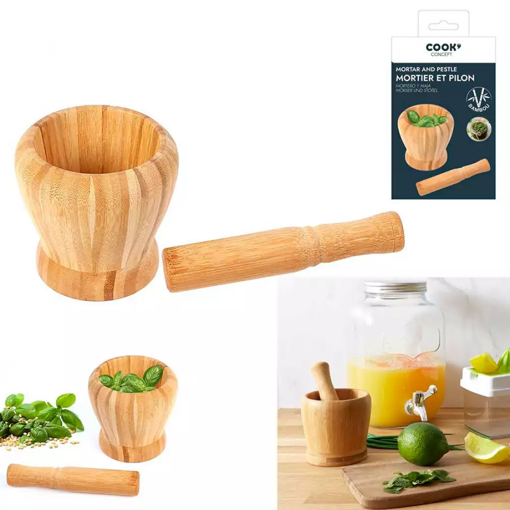 Mortero Cook Concept En Bamboo Con Majador Ka4328