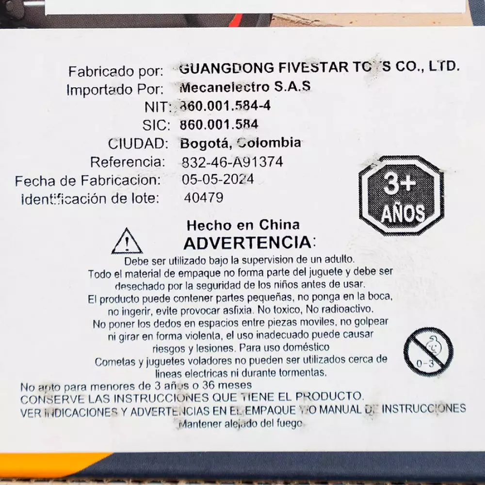 Moto Maypa 27X12Cm Negro Plastico