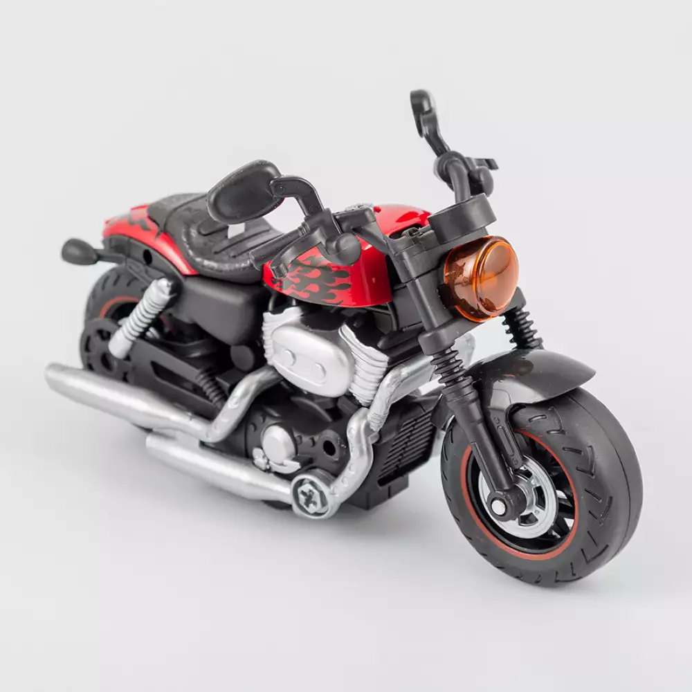 Moto Maypa Armable Luz Y Sonido 27X12Cm Rojo Plastico