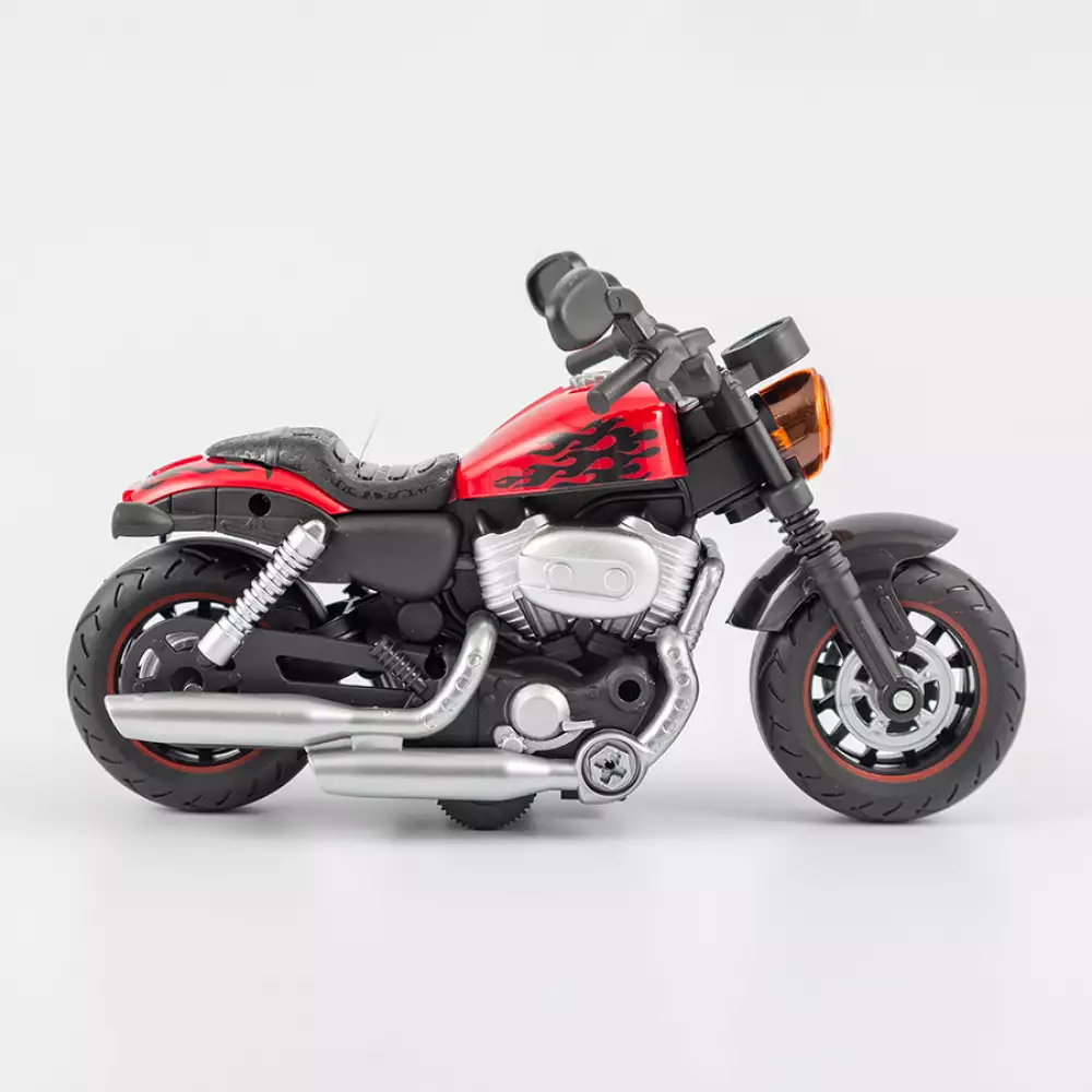 Moto Maypa Armable Luz Y Sonido 27X12Cm Rojo Plastico