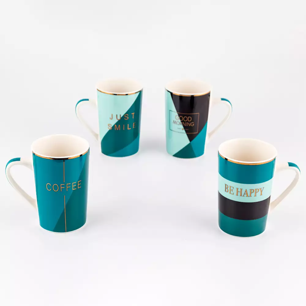 Mug Taza Cafe Expressions 375Ml Azul Contempo En Porcelana B205E03