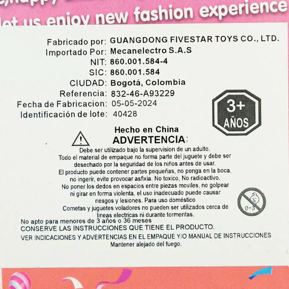 Muñeca Fashion Basic Maypa Vestido Morado 832-46-A