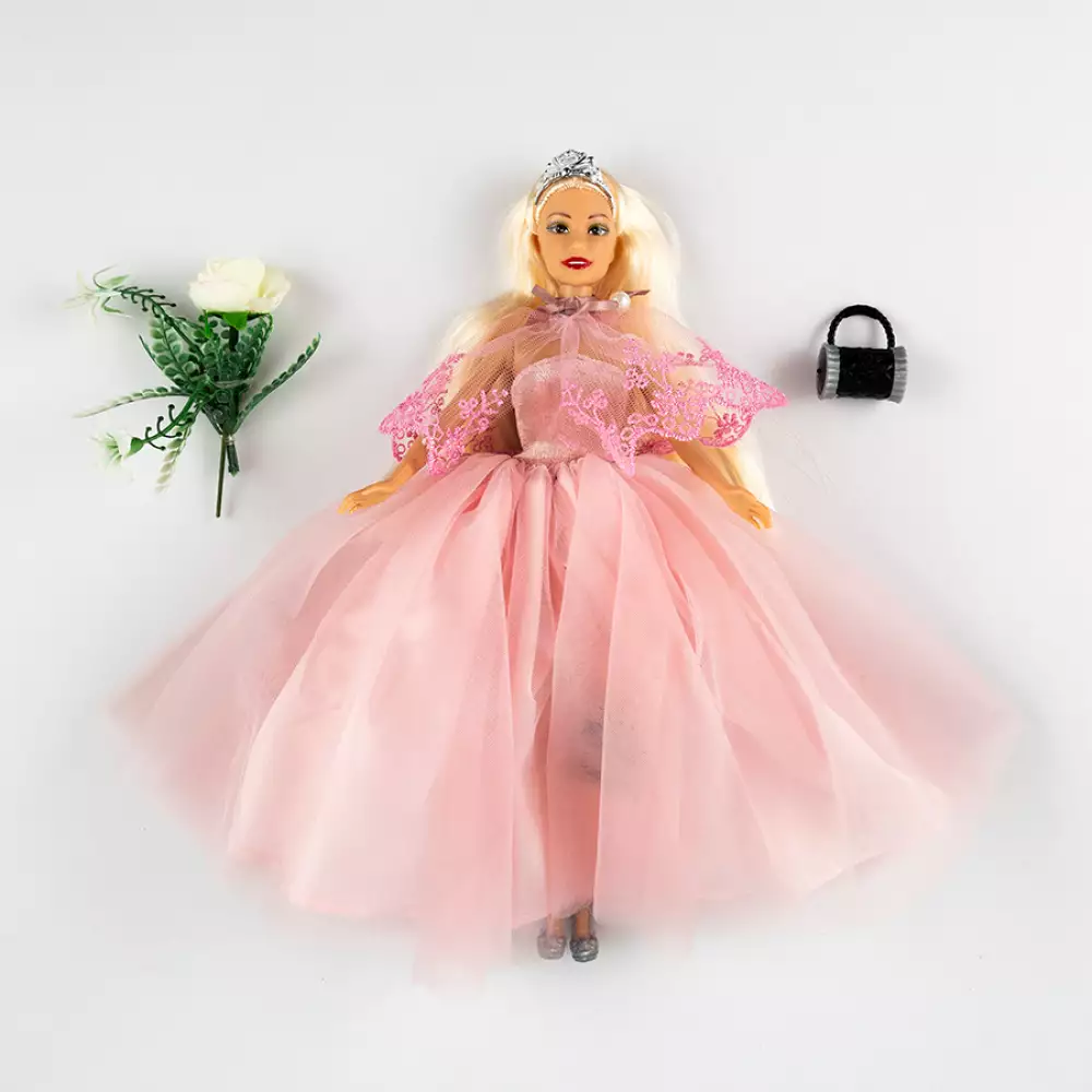 Muneca Fashion Maypa Princesa Rubia 28X6Cm Rosado