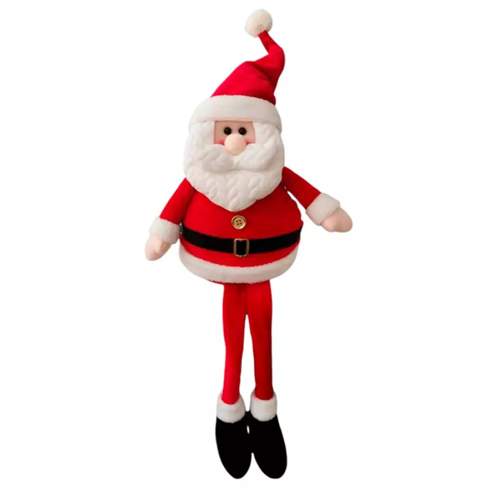 Muñeco de santa decorado rojo 20x9x65cm
